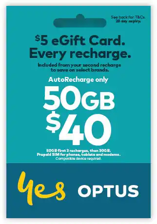 Coles Optus $40 AutoRecharge Only SIM Starter Kit offer