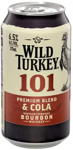 Coles Wild Turkey & Cola 101 Cans offer