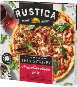 IGA Rustica by McCain Stone Baked Pizza 335‑450g Selected Varieties offer