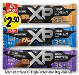 NQR Team Nutrition XP High Protein Bar offer