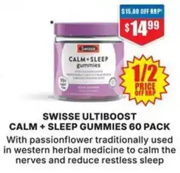 Chemist Warehouse Swisse ultiboost calm + sleep gummies offer
