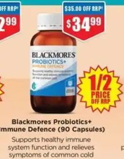 Chemist Warehouse Blackmores Probiotics+ Immune Defence offer