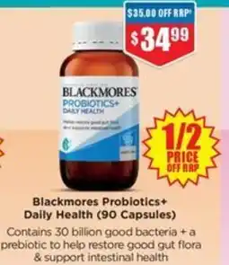 Chemist Warehouse Blackmores Probiotics+ Daily Health offer