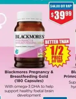 Chemist Warehouse Blackmores Pregnancy & Breastfeeding Gold offer