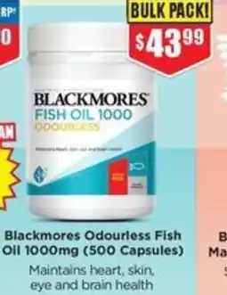 Chemist Warehouse Blackmores Odourless Fish Oil offer