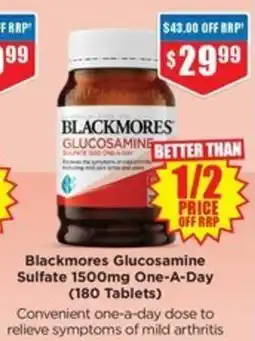 Chemist Warehouse Blackmores Glucosamine Sulfate One-A-Day offer