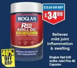 Chemist Warehouse Bioglan Red Krill Active Joint Plus offer