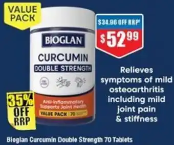 Chemist Warehouse Bioglan Curcumin Double Strength offer