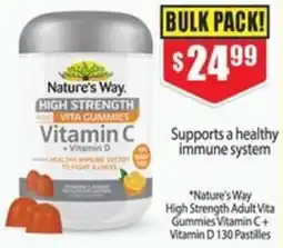 Chemist Warehouse Nature's Way High Strength Adult Vita Gummies Vitamin C+ Vitamin D offer