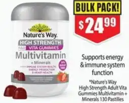 Chemist Warehouse Nature's Way High Strength Adult Vita Gummies Multivitamin+ Minerals offer