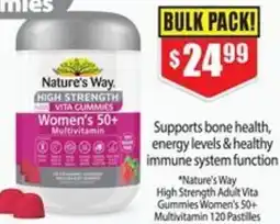 Chemist Warehouse Nature's Way High Strength Adult Vita Gummies Women's 50+ Multivitamin offer