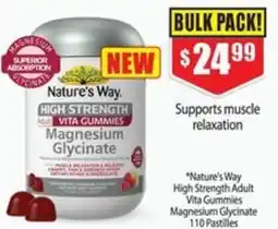 Chemist Warehouse Nature's Way High Strength Adult Vita Gummies Magnesium Glycinate offer