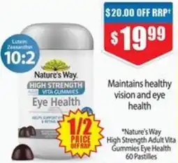 Chemist Warehouse Nature's Way High Strength Adult Vita Gummies Eye Health offer