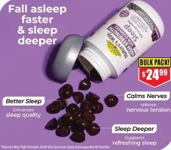 Chemist Warehouse Nature's Way High Strength Adult Vita Gummies Sleep Ashwagandha offer
