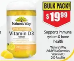 Chemist Warehouse Nature's Way Adult Vita Gummies Vitamin D3 offer