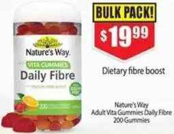 Chemist Warehouse Nature's Way Adult Vita Gummies Daily Fibre offer
