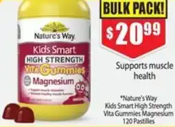 Chemist Warehouse Nature's Way Kids Smart High Strength Vita Gummies Magnesium offer