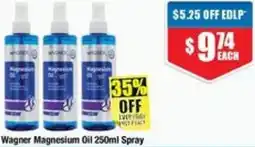 Chemist Warehouse Wagner Magnesium Oil Spray offer