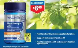 Chemist Warehouse Wagner High Strength Zinc offer