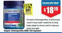 Chemist Warehouse Wagner Ashwagandha 6000 offer