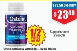 Chemist Warehouse Ostelin Calcium & Vitamin D3 + K2 offer