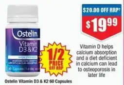 Chemist Warehouse Ostelin Vitamin D3 & K2 offer