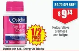 Chemist Warehouse Ostelin Iron & B+ Energy offer