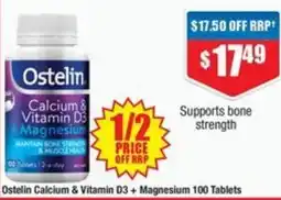 Chemist Warehouse Ostelin Calcium & Vitamin D3 + Magnesium offer