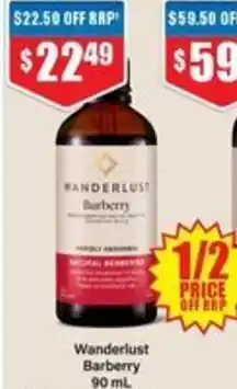 Chemist Warehouse Wanderlust barberry offer