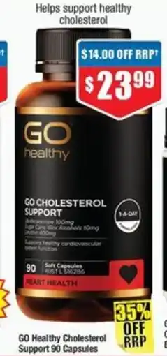 Chemist Warehouse GO Healthy Cholesterol Support 90 Capsules offer