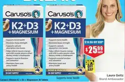 Chemist Warehouse Caruso's Vitamin K2 + D3 + Magnesium offer