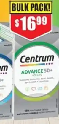 Chemist Warehouse Advanced 50+ Adults 150 Tablets offer