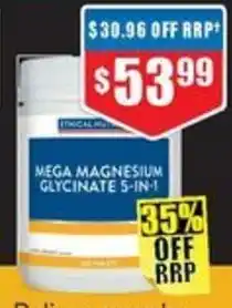 Chemist Warehouse Ethical Nutrients Glycinate 5-in-1 240 Tablets offer