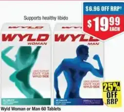 Chemist Warehouse Wyld Woman or Man 60 Tablets offer
