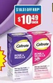Chemist Warehouse Caltrate Bone & Muscle, Bone & Muscle 50+ offer