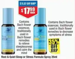 Chemist Warehouse Rest & Quiet Sleep or Stress Formula Spray offer