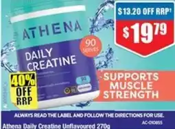 Chemist Warehouse Athena Daily Creatine Unflavoured offer