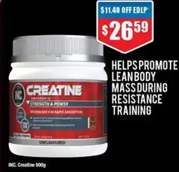 Chemist Warehouse Creatine strength & power offer