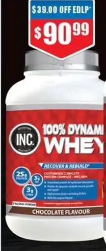 Chemist Warehouse 100% dynami whey offer