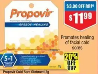 Chemist Warehouse Propovir Cold Sore Ointment offer