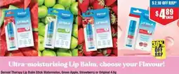 Chemist Warehouse Dermal Therapy Lip Balm Stick Watermelon, Green Apple, Strawberry or Original offer