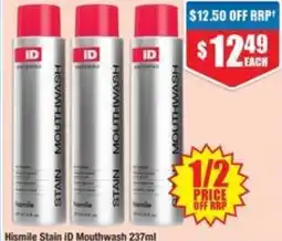 Chemist Warehouse Hismile Stain ID Mouthwash offer