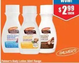 Chemist Warehouse Palmer's Body Lotion 50ml Range offer