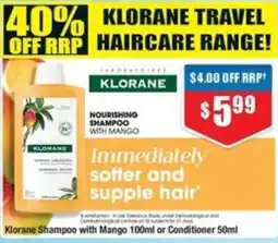 Chemist Warehouse Klorane Shampoo with Mango 100ml or Conditioner offer