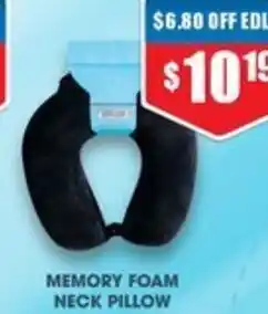 Chemist Warehouse Memory foam neck pillow offer