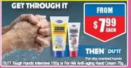 Chemist Warehouse DUTT Tough Hands Intensive 150g or For Her Anti-aging Hand Cream offer