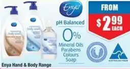 Chemist Warehouse Enya Hand & Body Range offer