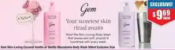 Chemist Warehouse Gem Skin-Loving Coconut Vanilla or Vanilla Macadamia Body Wash Exclusive Size offer