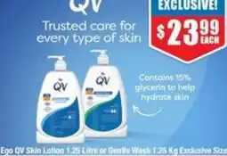 Chemist Warehouse Ego OV Skin Lotion or Gentle Wash Exclusive Size offer