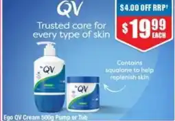 Chemist Warehouse Ego OV Cream Pump or Tub offer